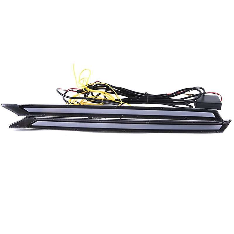 Two-color Daytime Running Light Led Streamer Turn Signal Light Grid Light Turn Signal Light for 19