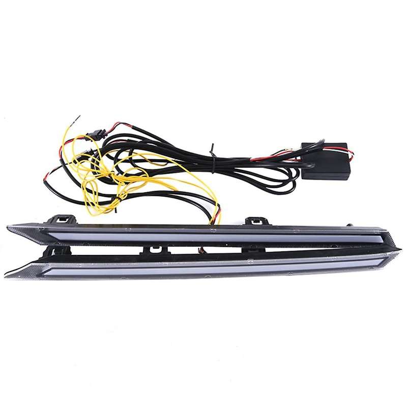 Two-color Daytime Running Light Led Streamer Turn Signal Light Grid Light Turn Signal Light for 19
