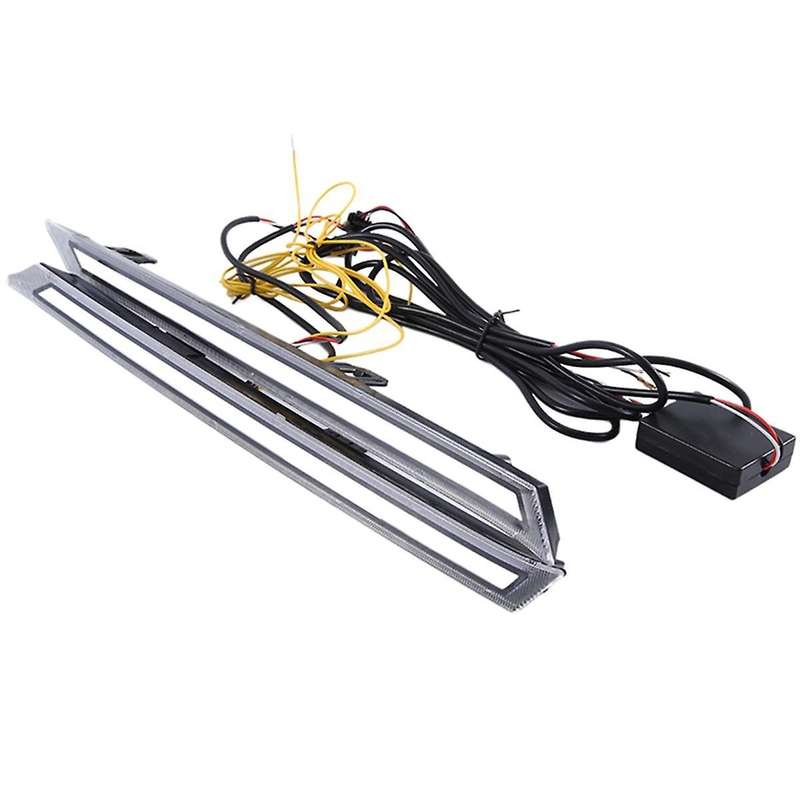 Two-color Daytime Running Light Led Streamer Turn Signal Light Grid Light Turn Signal Light for 19
