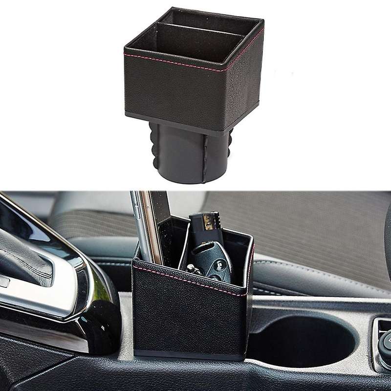 Type A Car Center Control Storage Box Square Container Cup Holder Pocket Console Pocket Seat Catcher