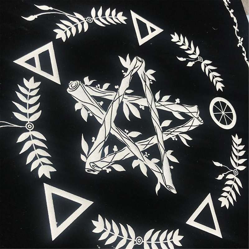 Type B Tarot Tablecloth Velvet Mat Five-Pointed Star Tablecloth Beautiful Pattern Tablecloth
