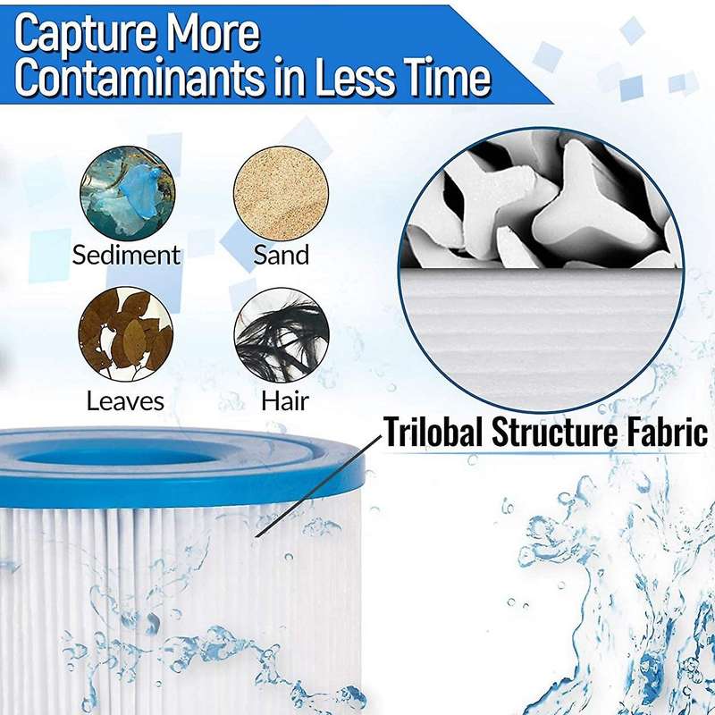 Type Filters Hot Tub Replacement, Swimming Pool Filters Cartridge for 29001e Filter Cartridge, 6 Pa