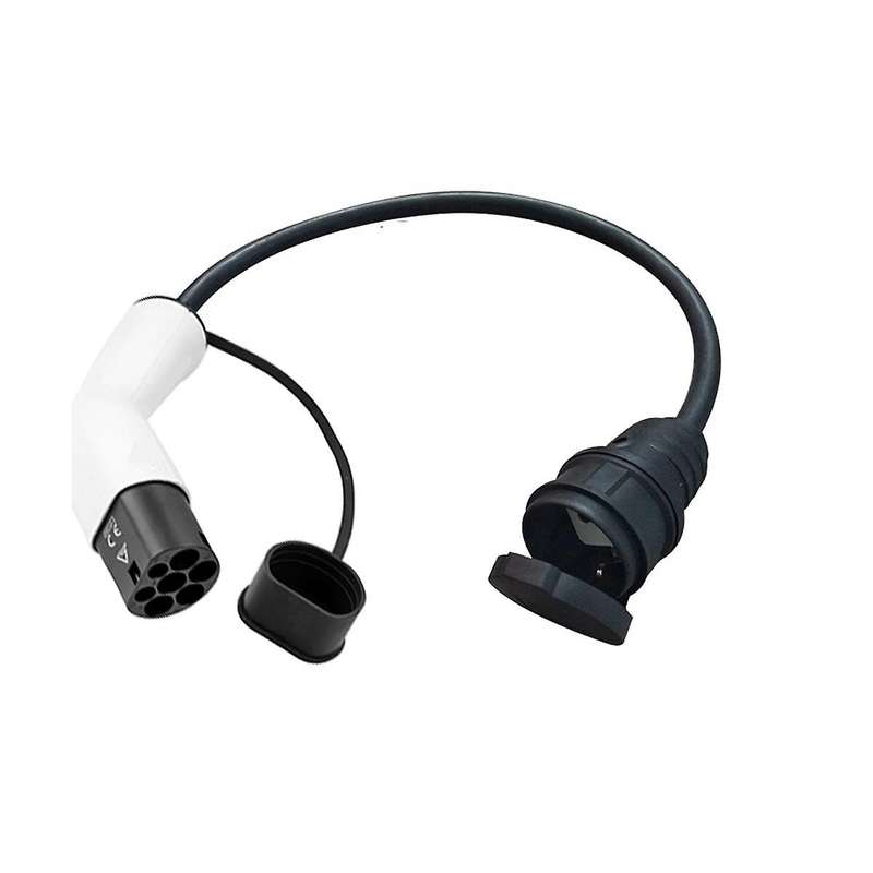 Type2 to Schuko 16a Electrical Car Type 2 Charging Side Plug to Schuko Socket Ev Charging Adapter C