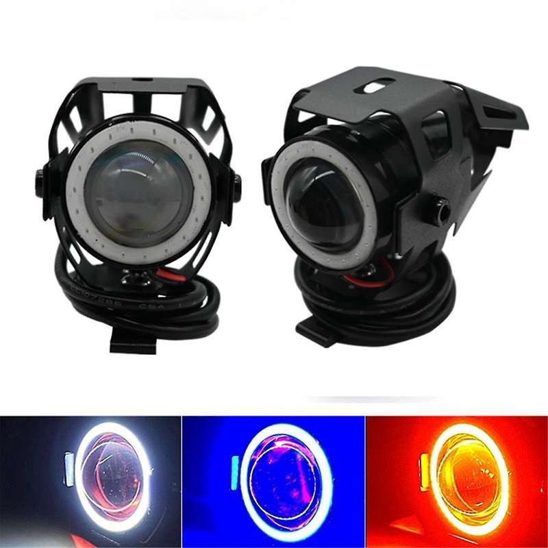 U7 Electric Scooter LED Spotlight Highlight Flashing Angel Eyes Motorcycle LED Light for Electric Sc