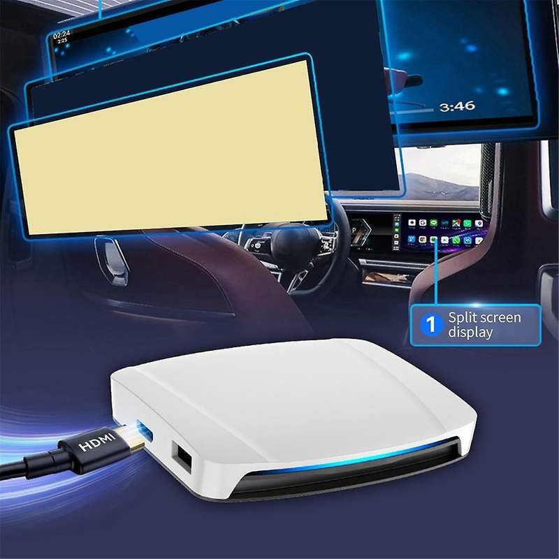 UHD TV Box Android 13.0 Qualcomm 8-Core Wireless CarPlay & Android Auto Adapter Support 4K HD Video