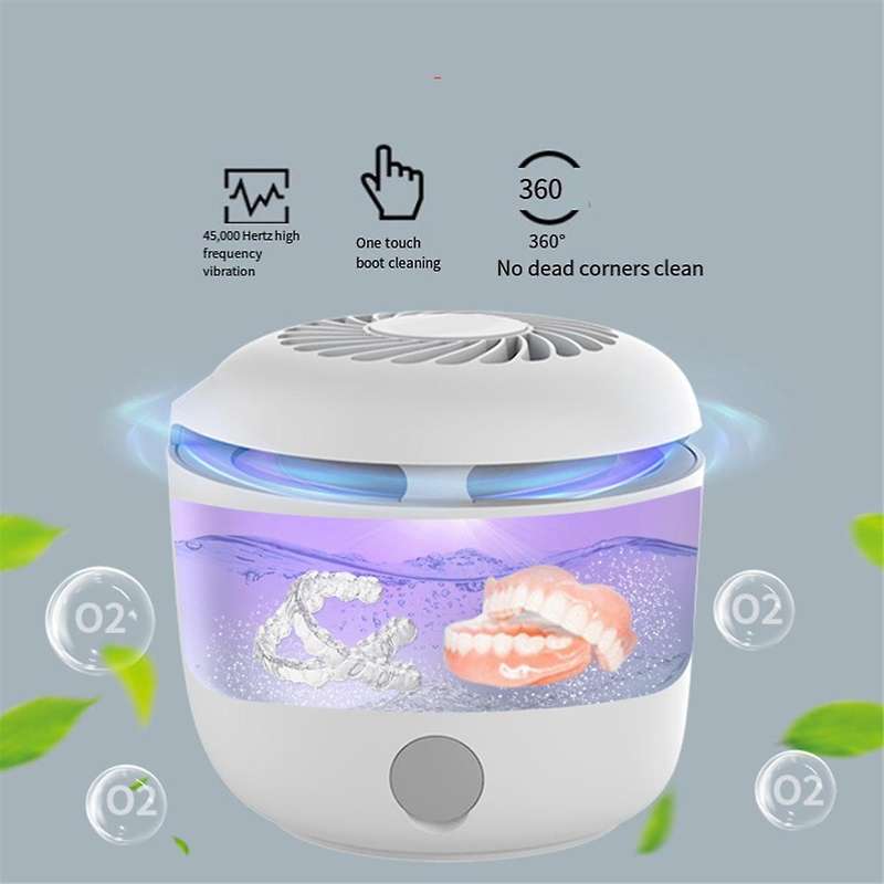 Ultra Jewelry Dental Cleaner Household Cleaning Machine Timer Immersion Washer for Ring Watches Den