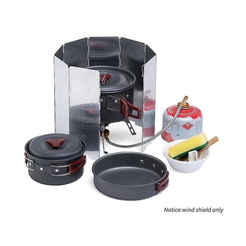Ultralight Outdoor Foldable Wind Shield Camping Stoves Windshield Foldable Gas Cookers Wind Deflec