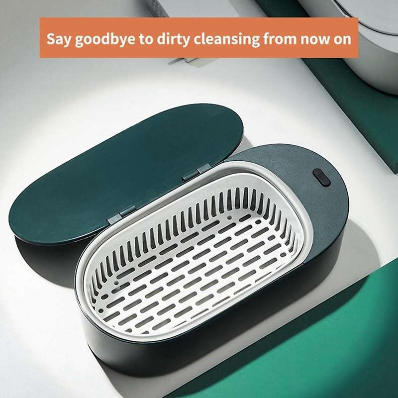 Ultrasonic Cleaner Jewelry Cleaner Portable for Cleaning Jewelry Eyeglasses Watches Shaver Heads Gre