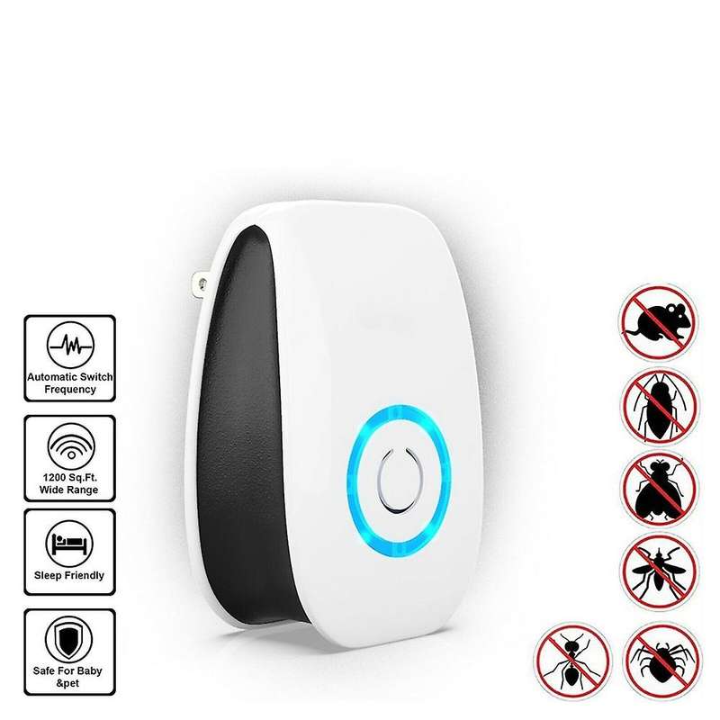 Ultrasonic Insect Repeller Electronic Plug-in Mice Rat Cockroach Bug Us Plug