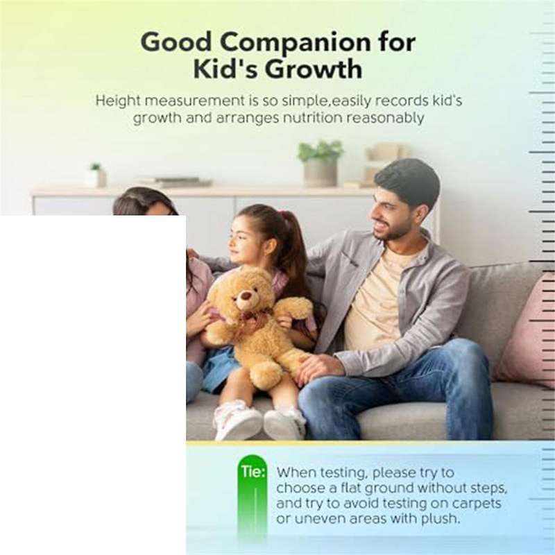 Ultrasonic Height Measuring Stadiometer - Height Measurement Growth Chart for Kids Household Room De