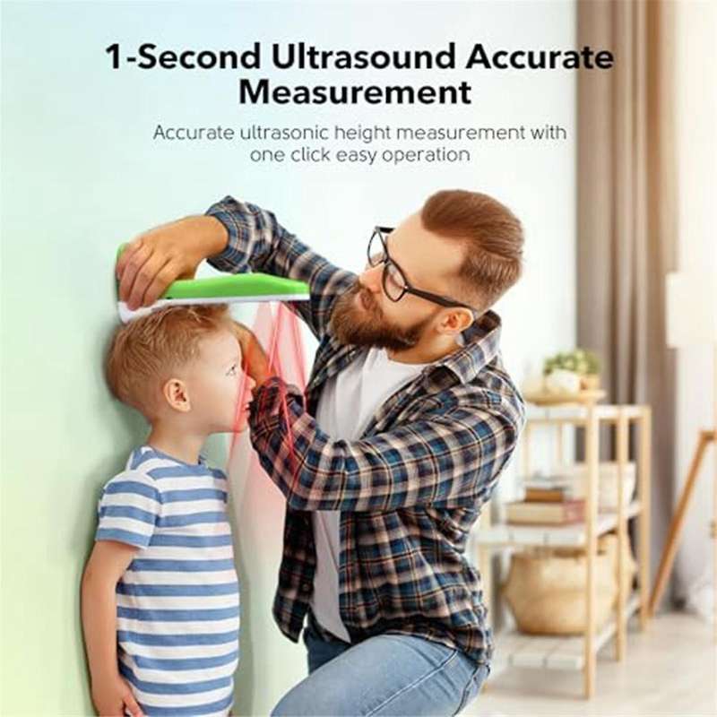 Ultrasonic Height Measuring Stadiometer - Height Measurement Growth Chart for Kids Household Room De