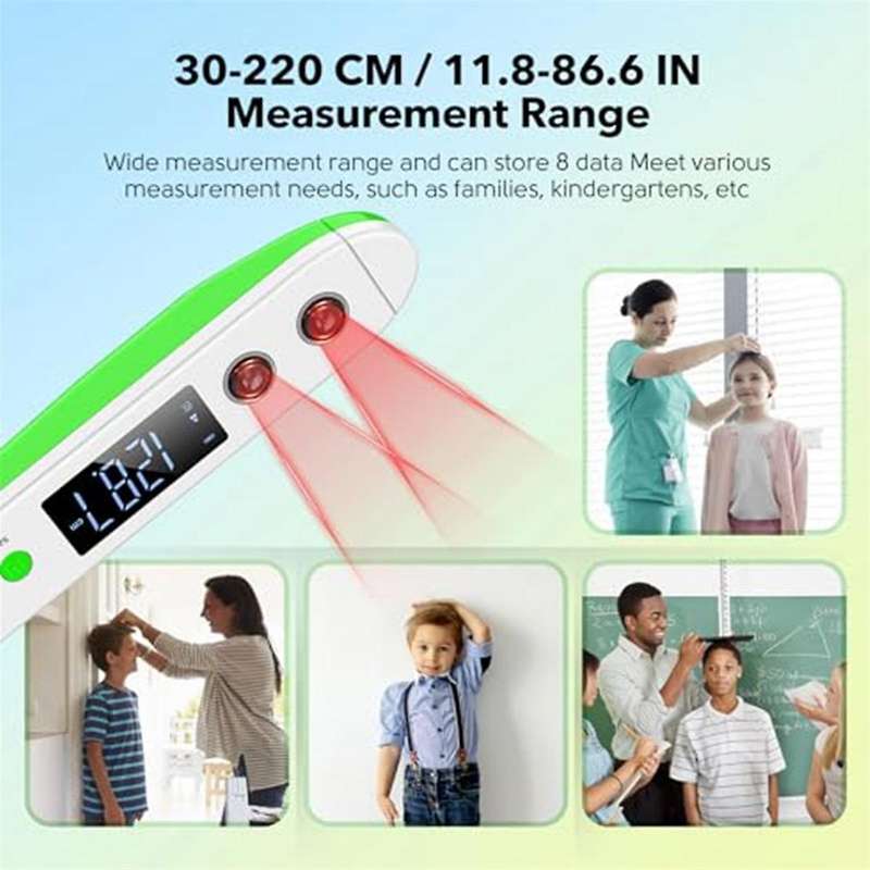 Ultrasonic Height Measuring Stadiometer - Height Measurement Growth Chart for Kids Household Room De