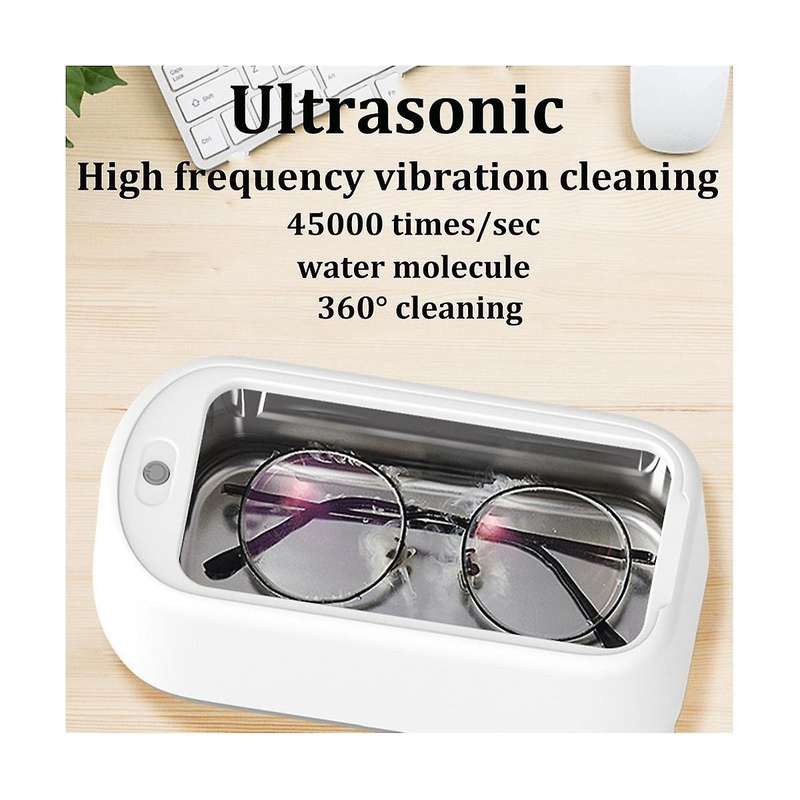 Ultrasonic Jewelry Cleaner Portable Household Professional Ultrasonic Eyeglasses Cleaning Machine wi