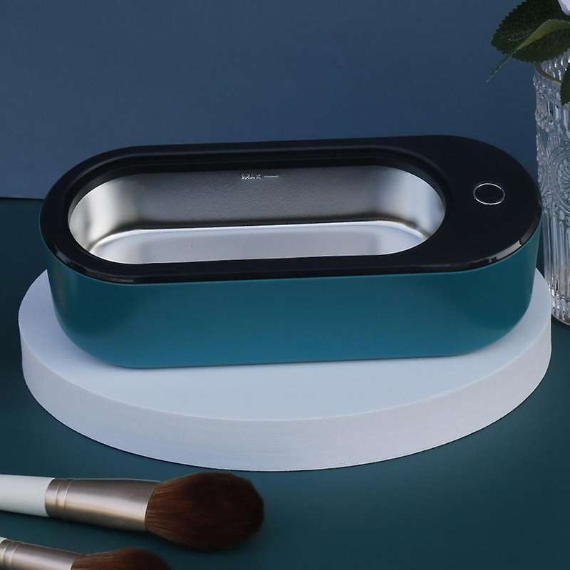 Ultrasonic Jewelry Cleaner Machine 46Khz 360Ml with Timer Portable for Eyeglasses Watch Silver Jewel