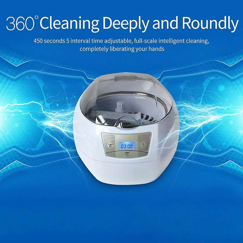Ultrasonic Jewelry Cleaner Machine 750Ml 40 KHz Professional Cleaner Multi- for Jewelry Glasses Watc