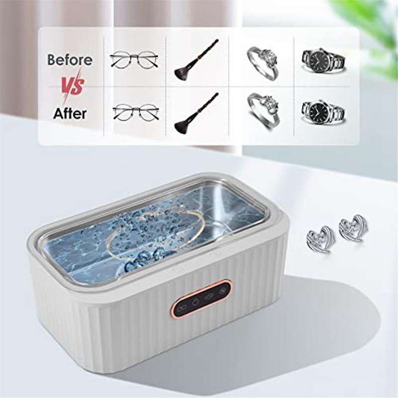 Ultrasonic Jewelry Cleaning Machine, 45khz Low Noise Ultrasonic Cleaning Machine, Suitable for Glass