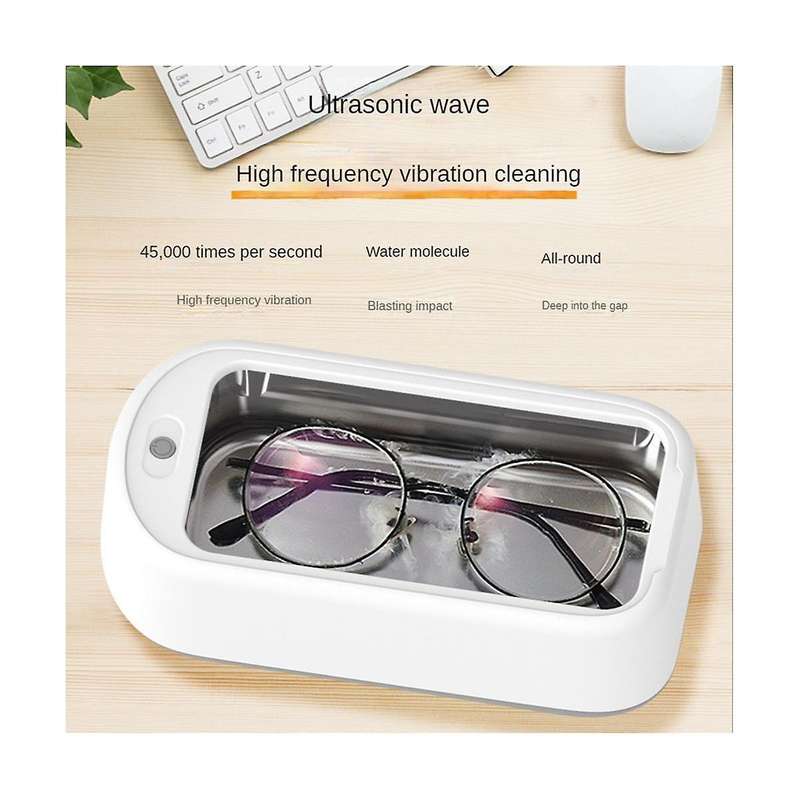 Ultrasonic Jewelry Cleaner,640ml Portable Household Professional Ultrasonic Eyeglasses Cleaning Mac