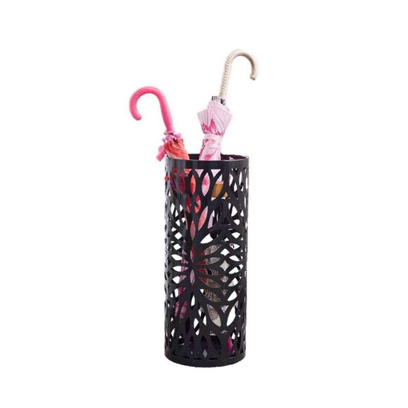 Umbrella Stand Household Hotel,Hollow Umbrella Bucket ,Multifunctional Umbrella Drain Stand Black