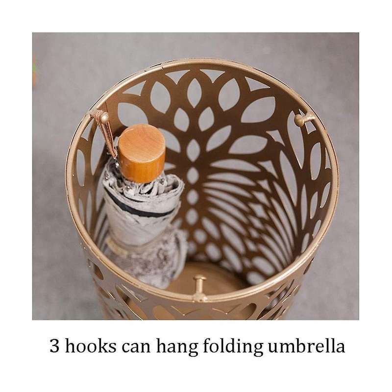 Umbrella Stand Household Hotel,Hollow Umbrella Bucket ,Multifunctional Umbrella Drain Stand Black