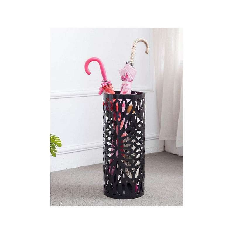 Umbrella Stand Household Hotel,Hollow Umbrella Bucket ,Multifunctional Umbrella Drain Stand Black