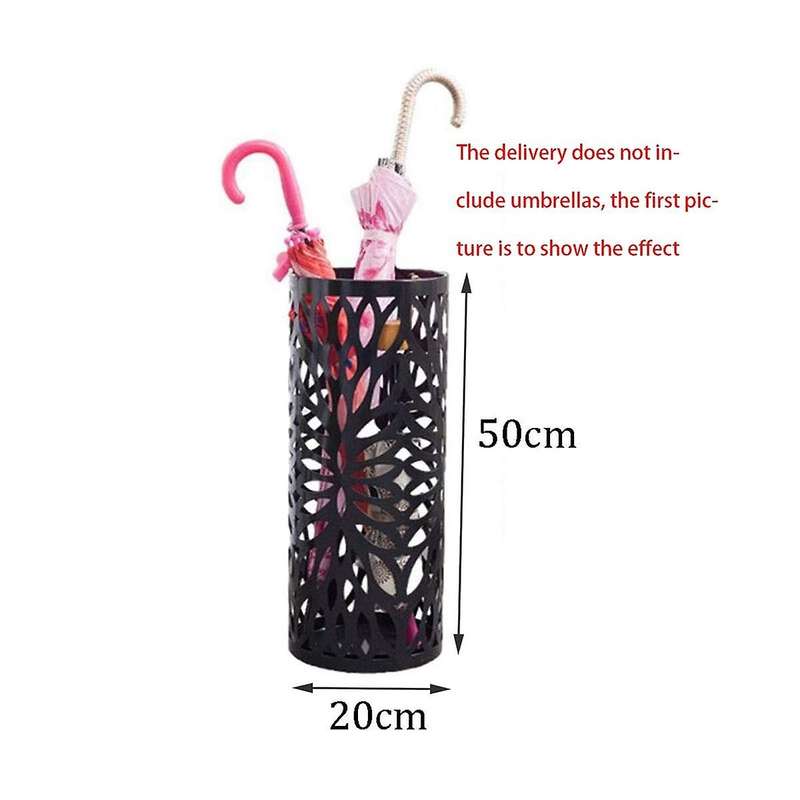 Umbrella Stand Household Hotel,Hollow Umbrella Bucket ,Multifunctional Umbrella Drain Stand Black