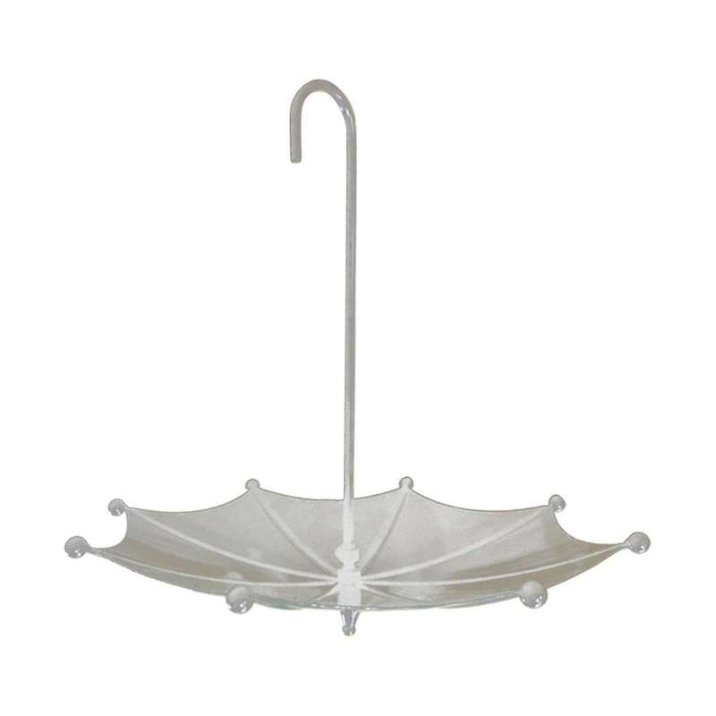 Umbrella Shaped Bird Feeder Hanging Tray, Umbrella Bird Trough Feeder for Outdoors, Umbrella Bird Fe