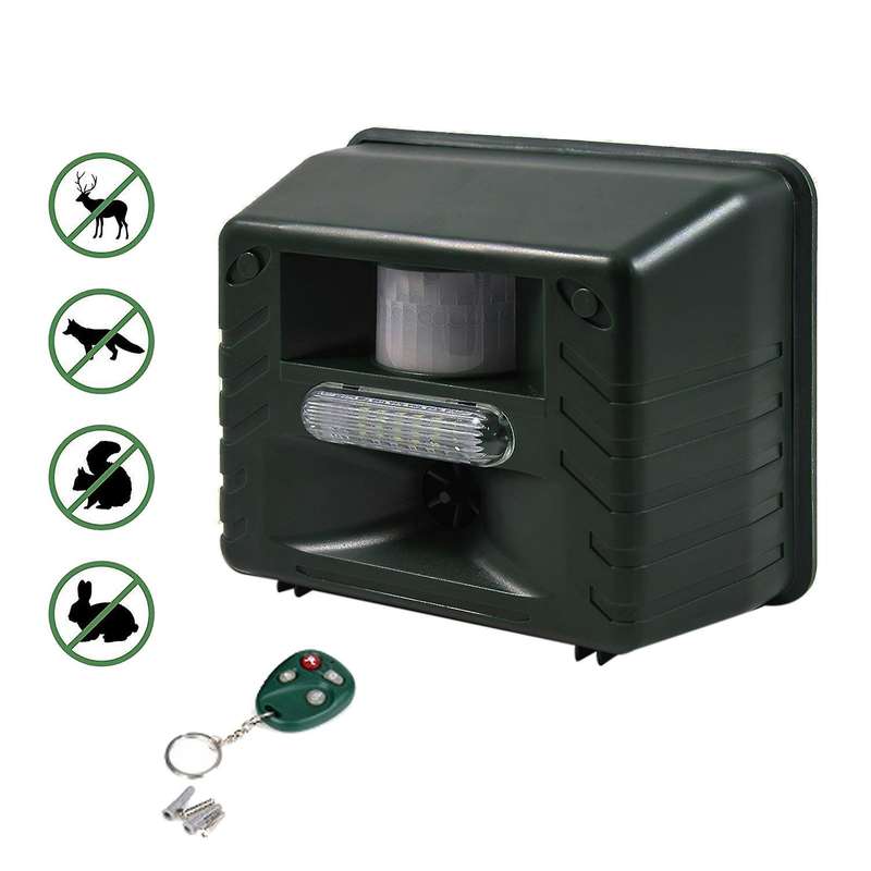 Ultrasonic Outdoor Animal Drive Strobe Led Light Repeller Drive Device with Remote Control for Deer,