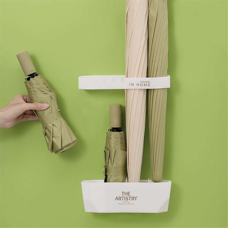 Umbrella Storage Rack, Household Umbrella Double Layer Holder, Space Saving Umbrella Shelf, Free Sta