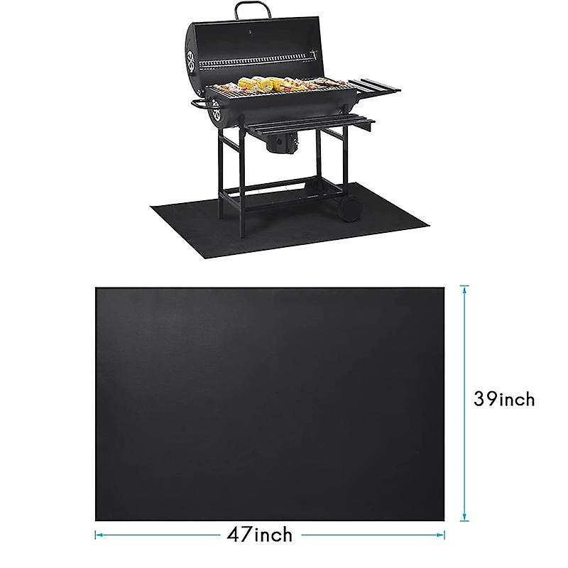 Under Mat for Outdoor Charcoal, Flat Top, Grills.Oil-Proof and Water-Proof BBQ Fireproof Mat Protec