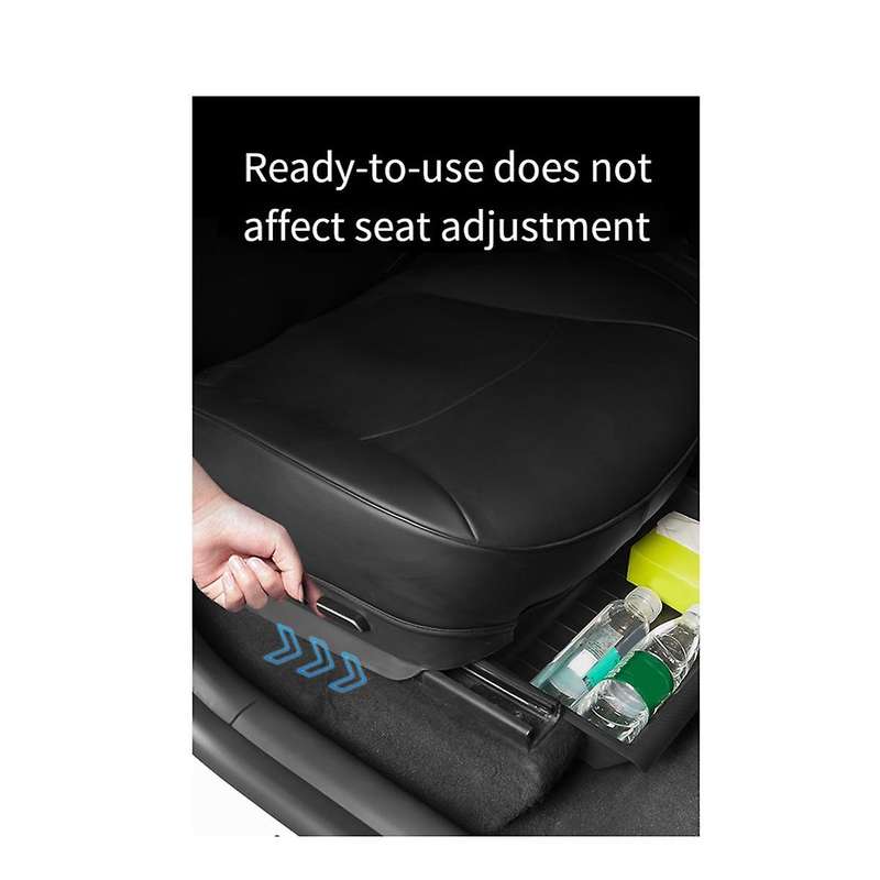 Under Seat Storage Box with Cover for Model Y 2017-2024 Center Console Organizer Bins Front Backsea