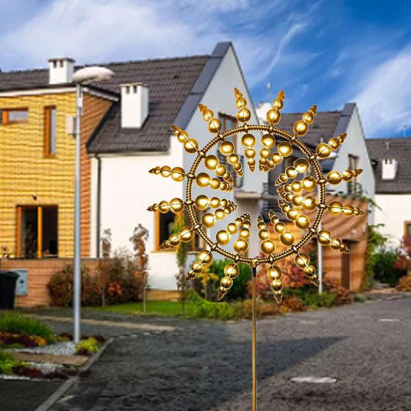 Unique and Magical Metal Windmill Outdoor Wind Spinners Wind Catchers Patio Lawn Garden Decoration 3