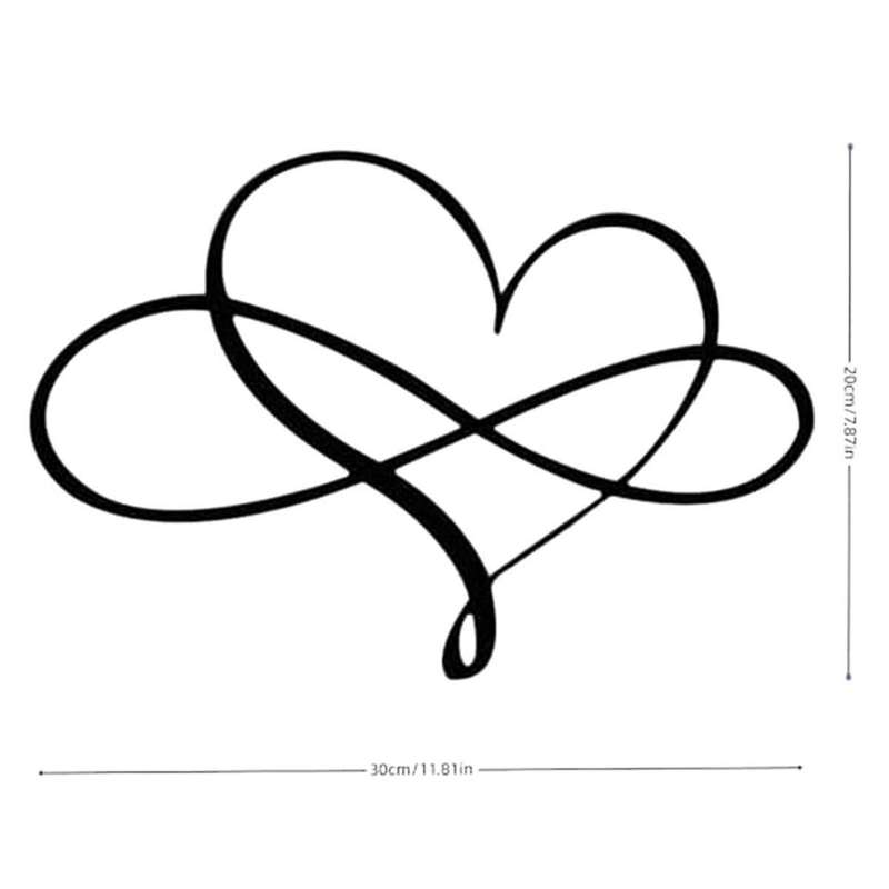 Unique Heart Wall Decor - Heart Metal Art Wall Decor Love Sign Steel Wall Ornaments for Home Weddin