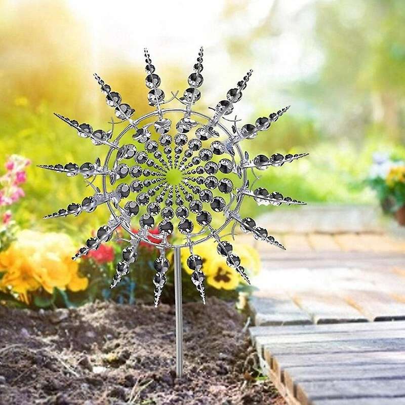 Unique and Magical Metal Windmill, Outdoor Wind Spinner, Wind Catcher, Lawn, Garden Decoration