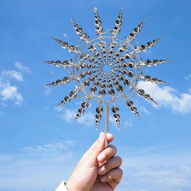 Unique and Magical Metal Windmill, Outdoor Wind Spinner, Wind Catcher, Lawn, Garden Decoration