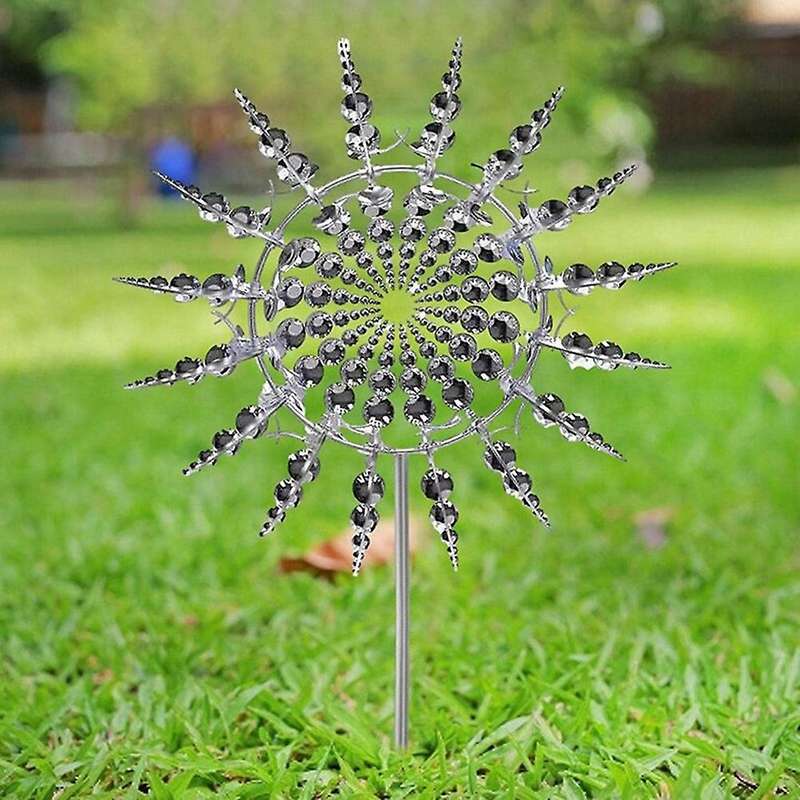 Unique and Magical Metal Windmill, Outdoor Wind Spinner, Wind Catcher, Lawn, Garden Decoration