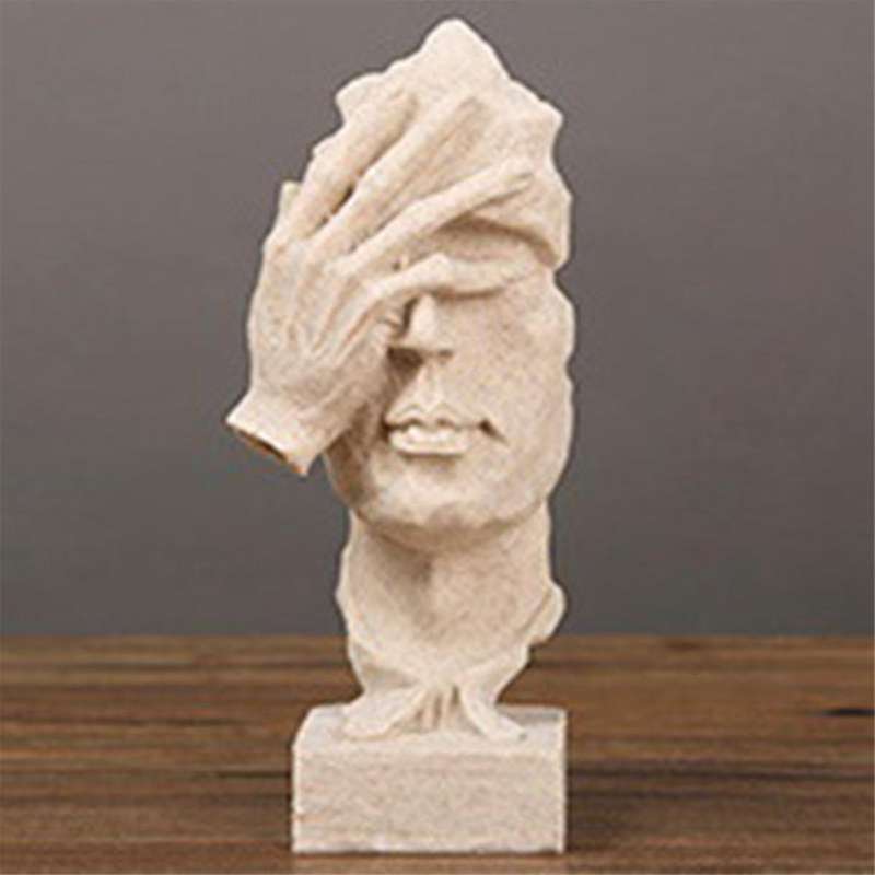 Unique Thinkers Statue Not Looking Abstract Mask Arts Statue - Modern, Creatives Home Decor for Art