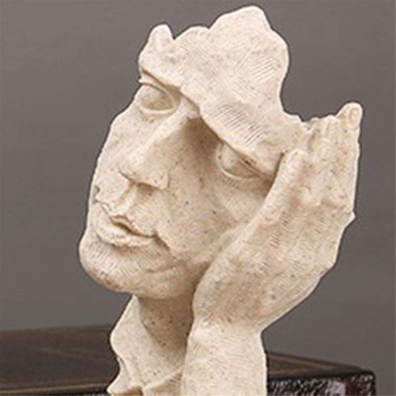 Unique Thinkers Statue Not Looking Abstract Mask Arts Statue - Modern, Creatives Home Decor for Art