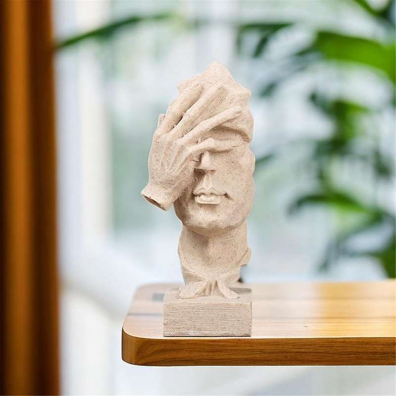 Unique Thinkers Statue Not Looking Abstract Mask Arts Statue - Modern, Creatives Home Decor for Art