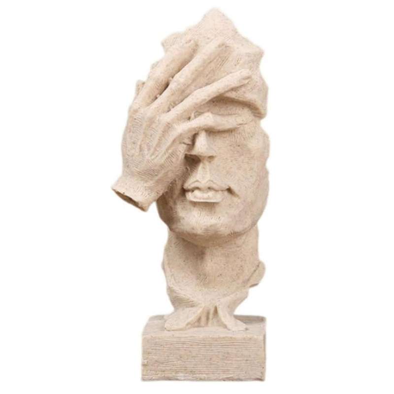 Unique Thinkers Statue Not Looking Abstract Mask Arts Statue - Modern, Creatives Home Decor for Art