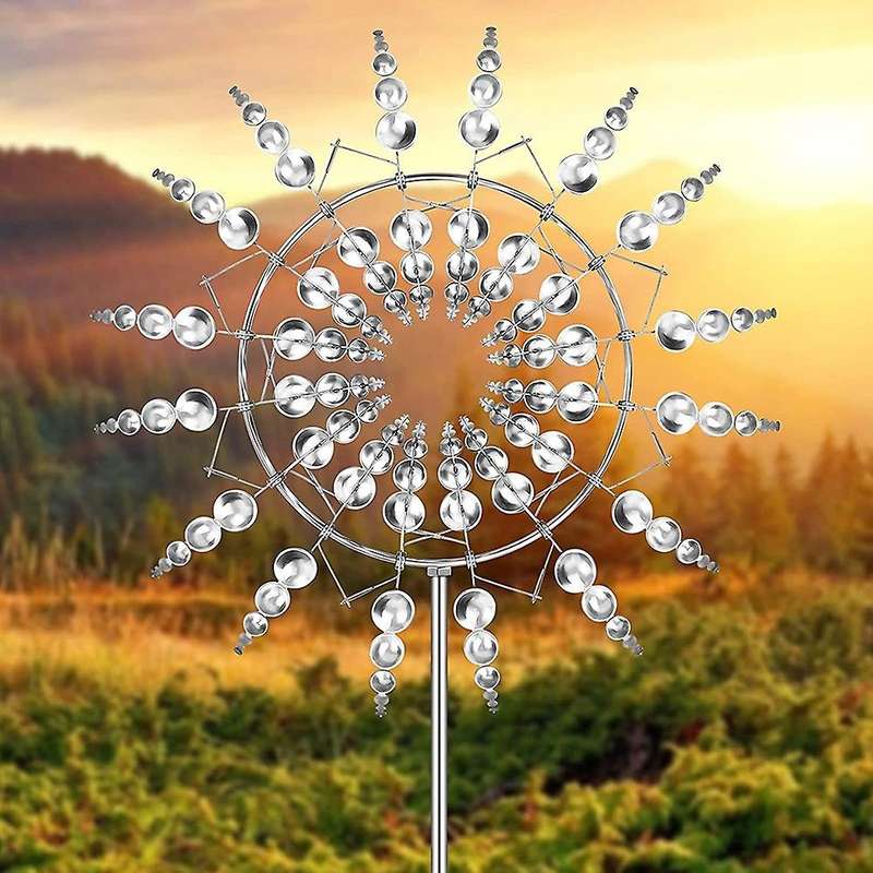 Unique and Magical Metal Windmill Outdoor Dynamic Wind Spinners Wind Catchers Exotic Yard Patio Lawn