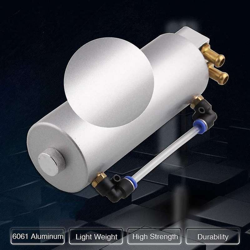 Univarsal Aluminum Car Oil Catch Tank Can Kit 450ML - Silver