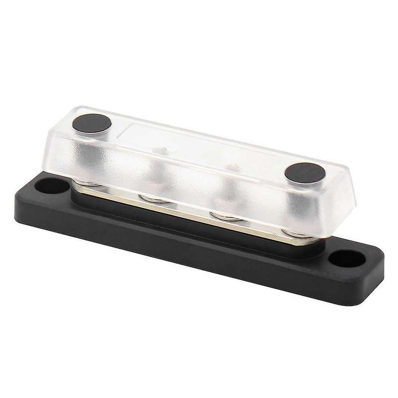 Universal 100A Mini BusBar 4 Gang Marine RV Yacht 12V 24V 32V 48V DC 240V AC with Dust Cover