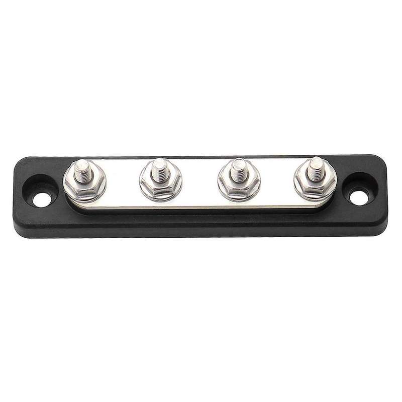 Universal 100A Mini BusBar 4 Gang Marine RV Yacht 12V 24V 32V 48V DC 240V AC with Dust Cover