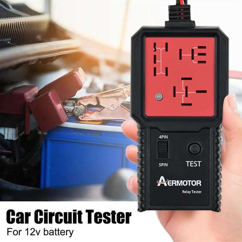 Universal 12V Car Relay Tester Electronic Car Relay Tester for Car Battery Checker Alternator Analyz