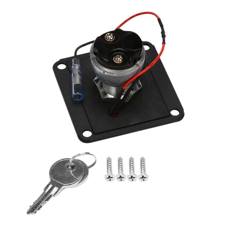 Universal 12V Car Boat Motorcycle Ignition Key Ignition Switch Panel 2Position with 2