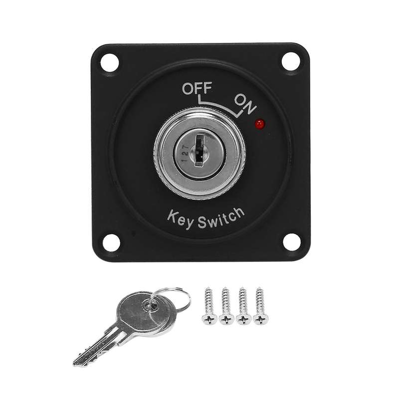 Universal 12V Car Boat Motorcycle Ignition Key Ignition Switch Panel 2Position with 2