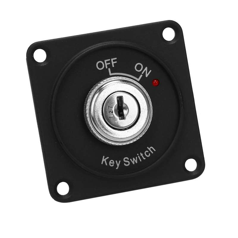 Universal 12V Car Boat Motorcycle Ignition Key Ignition Switch Panel 2Position with 2