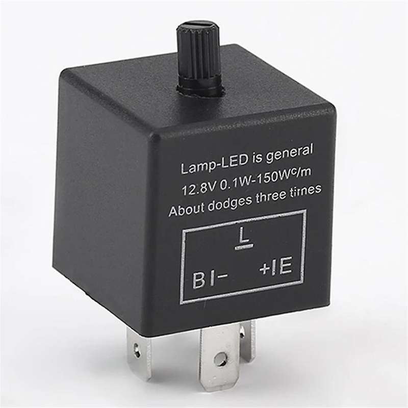 Universal 12V 3 Pin CF14 Motorcycle LED Flasher Blinker Relay Automobile Turn Signal Light Relay Mot