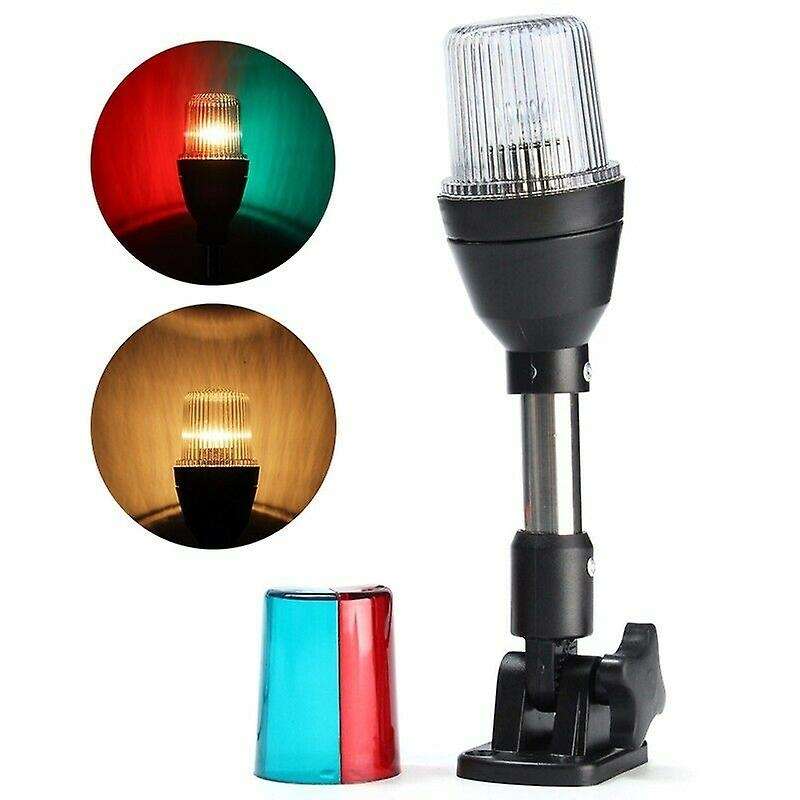 Universal 12V Marine Fold Down 360 degrees LED Navigation Stern Anchor Light for Boat Yacht Lamp 3-C