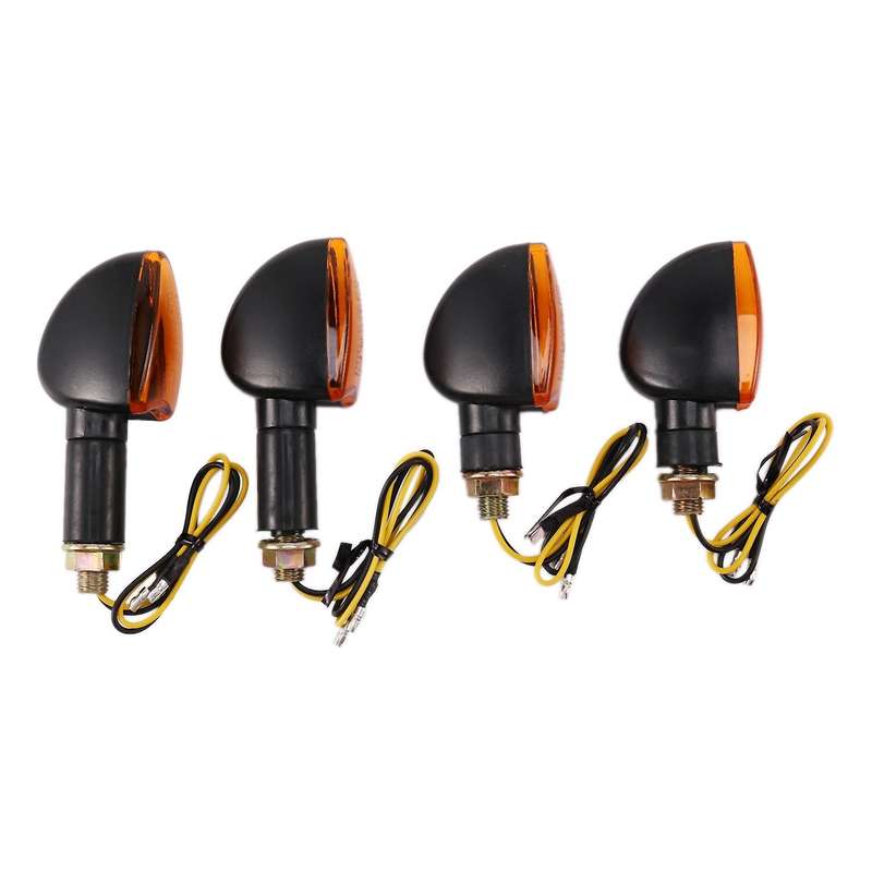 Universal 12V Motorcycle Turn Signal Indicator Light Compatible Honda Suzuki